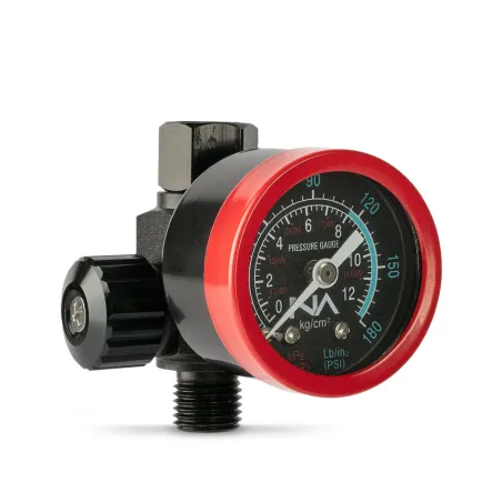 Manometro Volumetrico NA Aguja Magnetica Rojo - Negro